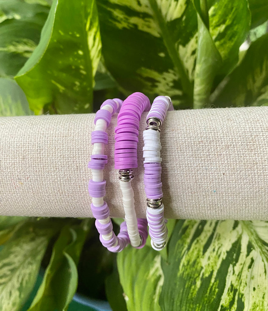 Purple Planet - Handmade Bracelet, Bracelet with handmade p…
